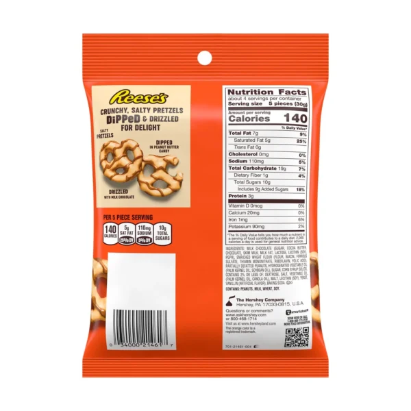 Reese's Milk Chocolate Peanut Butter Dipped Pretzels - Image 2