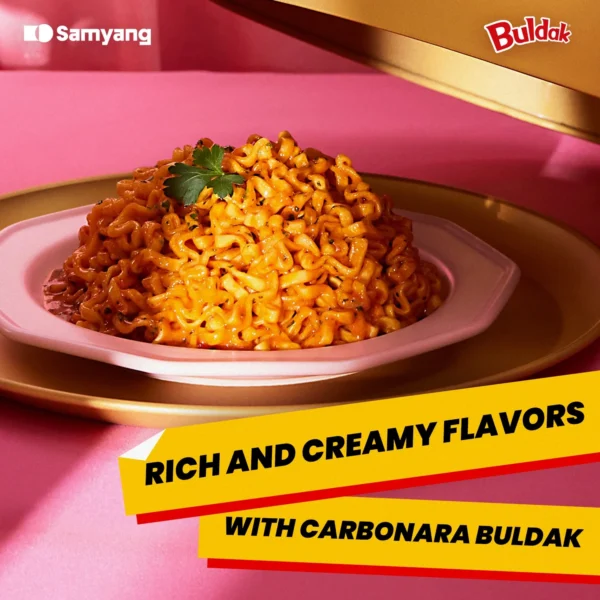 Samyang Spicy Chicken Noodle Carbonara Flavor Ramen - Image 6