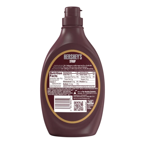 Hershey's Special Dark Mildly Sweet Chocolate Syrup