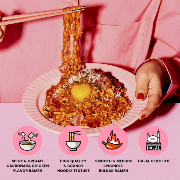 Samyang Spicy Chicken Noodle Carbonara Flavor Ramen