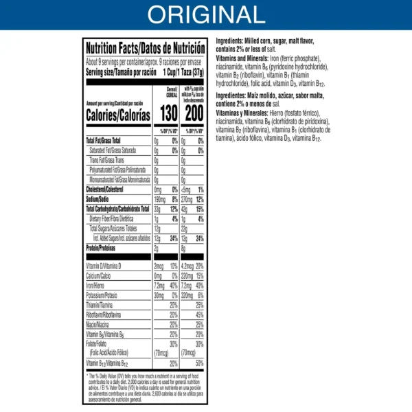 Kellogg's Frosted Flakes Breakfast Cereal, Kids Cereal, Family Breakfast, Original, 12oz Box (1 Box) - Image 2