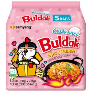 Samyang Spicy Chicken Noodle Carbonara Flavor Ramen