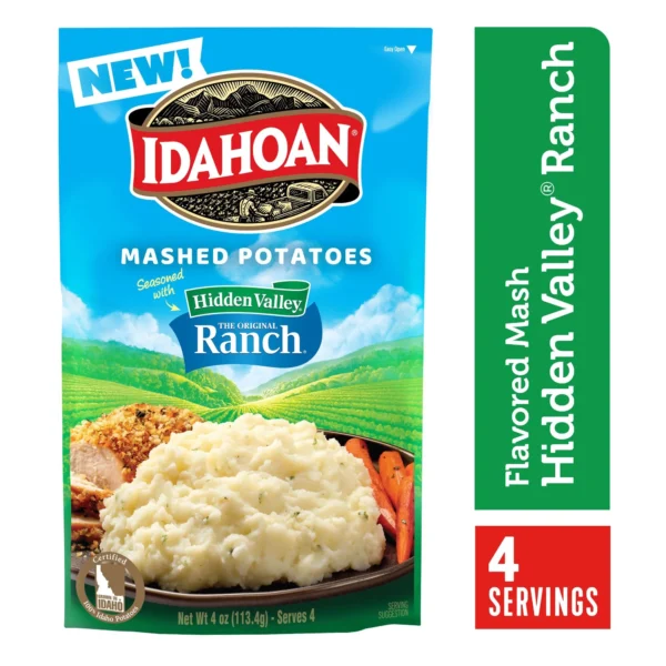 Idahoan Mashed Potatoes seasoned with Hidden Valley Original Ranch Side Dish